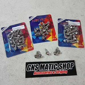 BAUT BODY HONDA STAINLESS (1BIJI) MODEL HEXAGON 2KUNCI HARGA 1 BIJI HENG