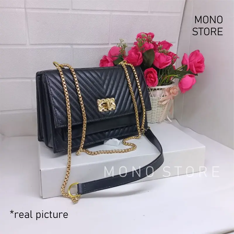 (cod) Naila bag//Tas selempang sling bag//tas remaja kekinian Wanita 1