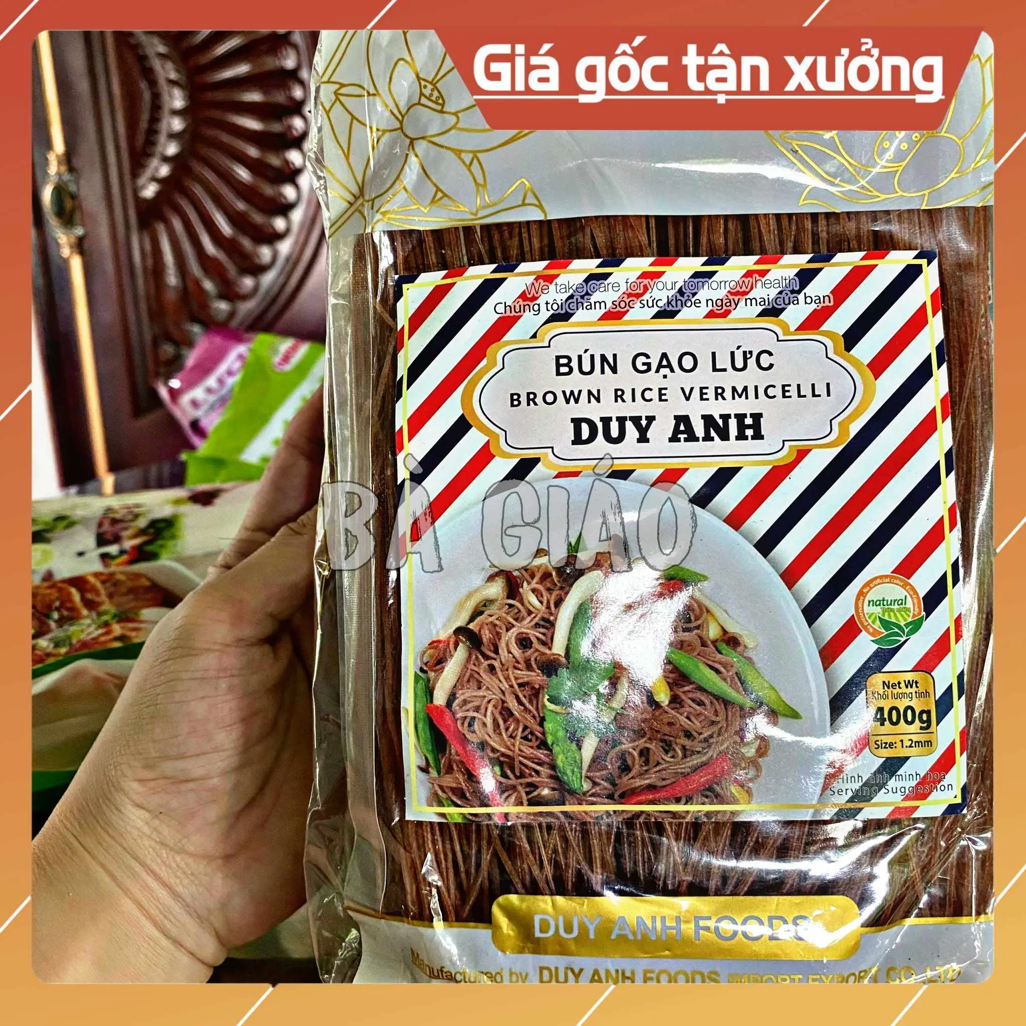 [Xuất khẩu] Bún Gạo Lức khô Duy Anh - 1 túi 400 gram Food