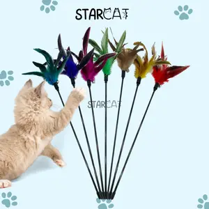 SC Tongkat Bulu Kucing Mainan Feather Stick Cat Toys