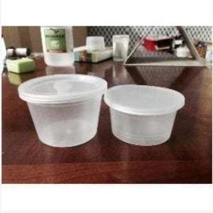 Hủ nhựa làm bánh flan, caramen, sữa chua có nắp 0