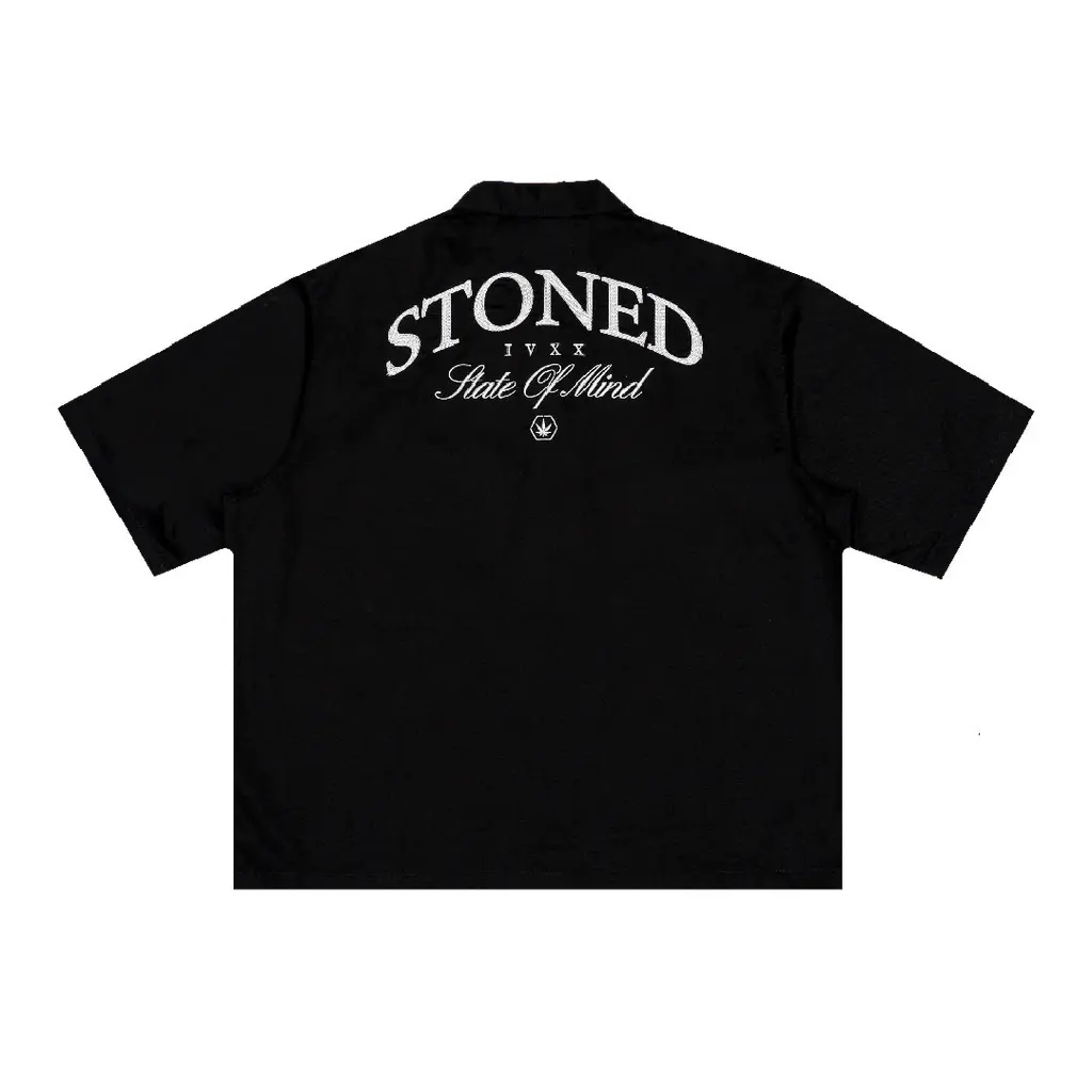 STONED & CO GOLDEN JADE：WORK SHIRT (BLACK)