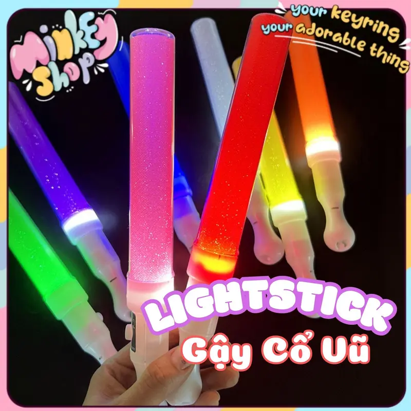 Gậy cổ vũ lightstick buổi hoà nhạc concert phát sáng nhiều màu đặc sắc gậy cổ động nhựa ABS Đồ chơi cho trẻ em -Minkey 0