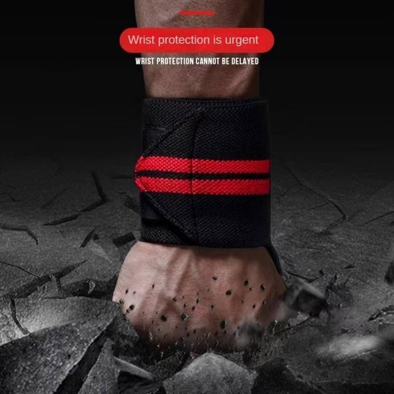 Product Introduction of Finger Buckle Design Sports Wristband, 1 Count  Professional Fitness Wrist Guards for Men & Women, Home Gym Accessories 3