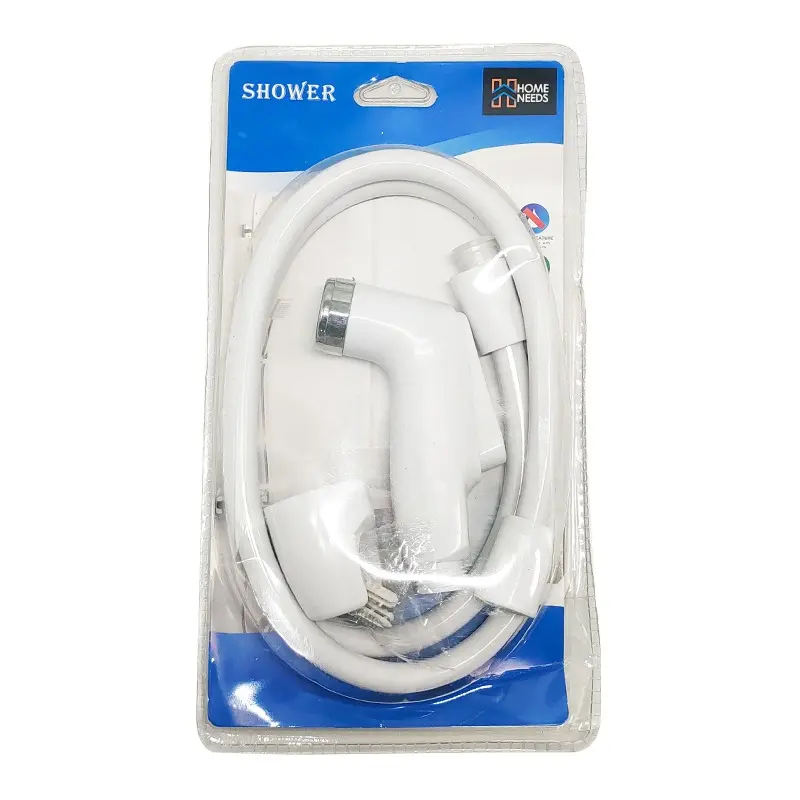 Bidet Spray 1 Set Jet Shower Toilet Warna Putih Bahan Plastik FXQ-236 Selang 7
