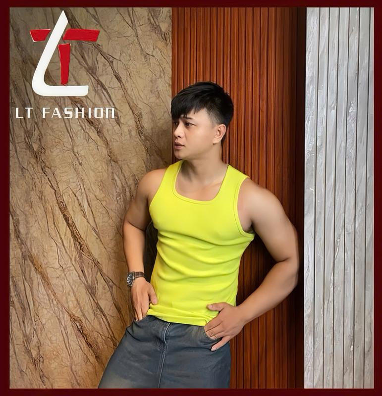 Áo ba lổ tanktop nam cổ vuông cotton gân dày thiết kế ôm body tôn dáng gymmer Menswear 6