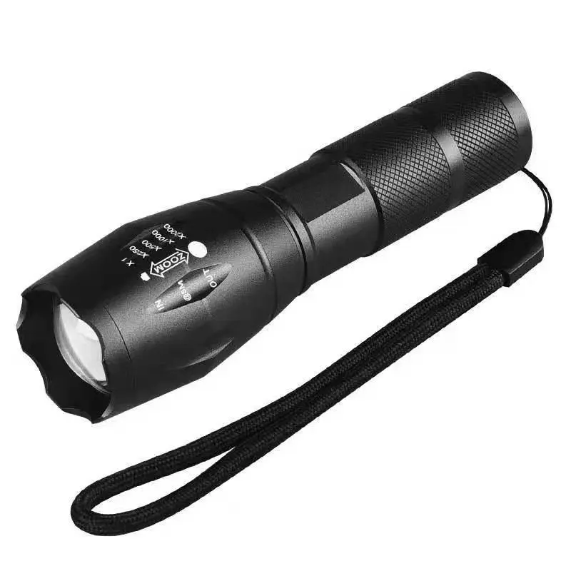 LED Flashlight, Portable Flashlight with Lanyard, Powerful Emergency Flashlight for Home Outdoor Use, Camping & Hiking Lighting