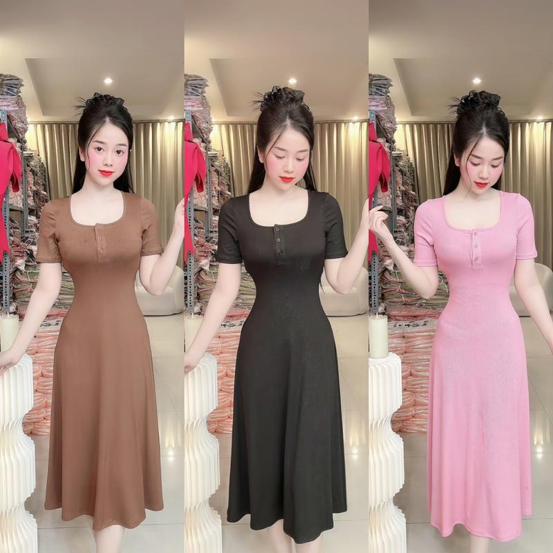 P23 Đầm mindi tay ngắn form xoè đầm đi dự đám cưới váy đi tiệc đi làm đi chơi đều đẹp by Thương Lê P23