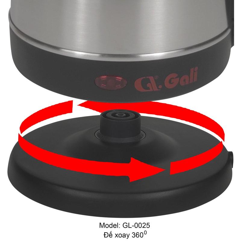 [Chính hãng] [HỎA TỐC] Ấm siêu tốc Gali GL-0025 2.5 lít 2150W thép không gỉ bảo hành 24 tháng 2