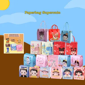 WED Paperbag Ulang Tahun UKURAN 12x9x14 CM / Goodie Bag Bermacam Karakter / Tas Hadiah Sovenir Ulang Tahun PP09