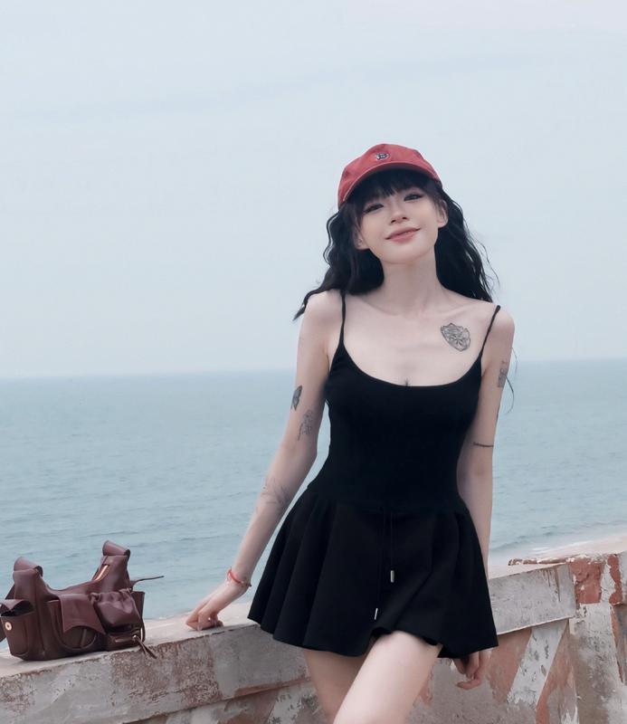 [Váy] Cazi Bammy Dress - Váy 2 dây suit liền chân váy xoè