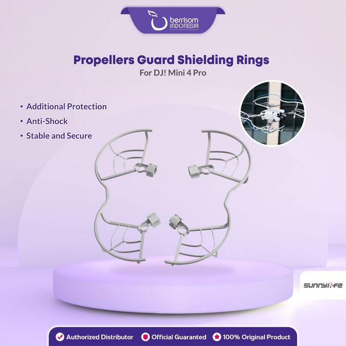 Gambar Sunnylife Integrated Propellers Guard Shielding Rings For DJ! Mini 4 Pro Quick Release Anti-Collision Prop Protector Safe Ring Pelindung Baling-Baling Drone - N4P-KC712-GY dari Berrisom Indonesia Kab. Tangerang Tokopedia