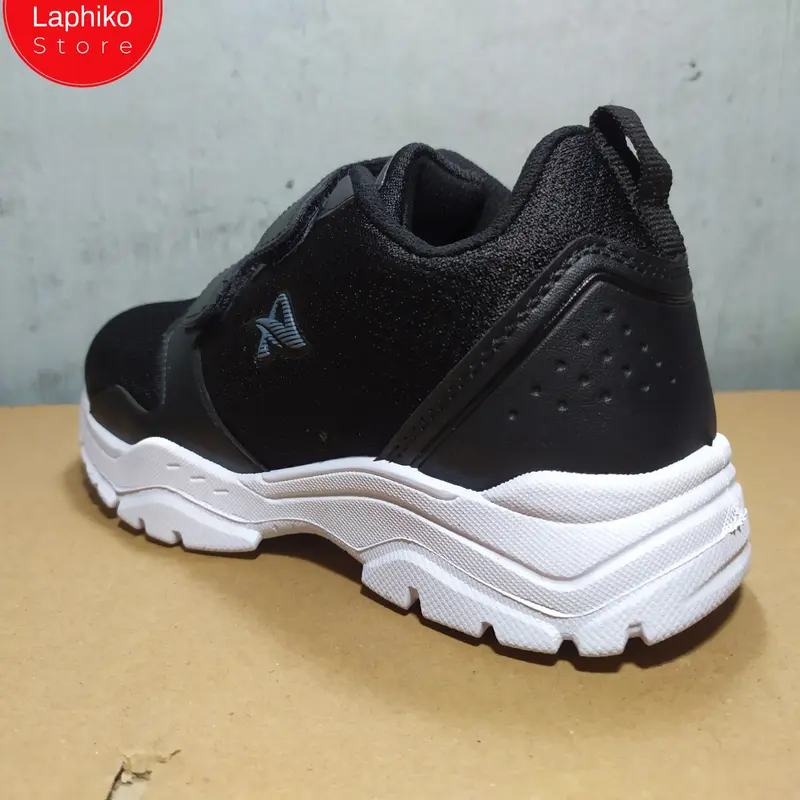 Sepatu sekolah hitam putih perekat Pro ATT MCL 671 31-38 2