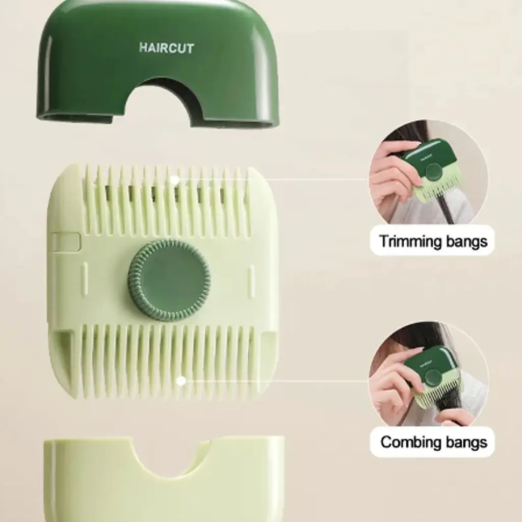 2 In 1 Hair Trimmer and Comb Multi-Functional Split Ends Cutter Portable Haircutting Tools Home DIY Beauty Hairstyling Supplies Haircare Heatless <> Steel</> Stainless Steel