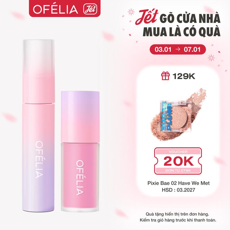 [HOLIDAYS] Set Son Và Má Hồng OFÉLIA - Lolli Glow Tint + Lolli Liquid Blush (3.9g x 4.3g)