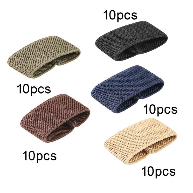 Webbing Loop Retainer 10 Pieces Elastic Belt Keepers Hiking Webbing Loop Strap Retainer ...