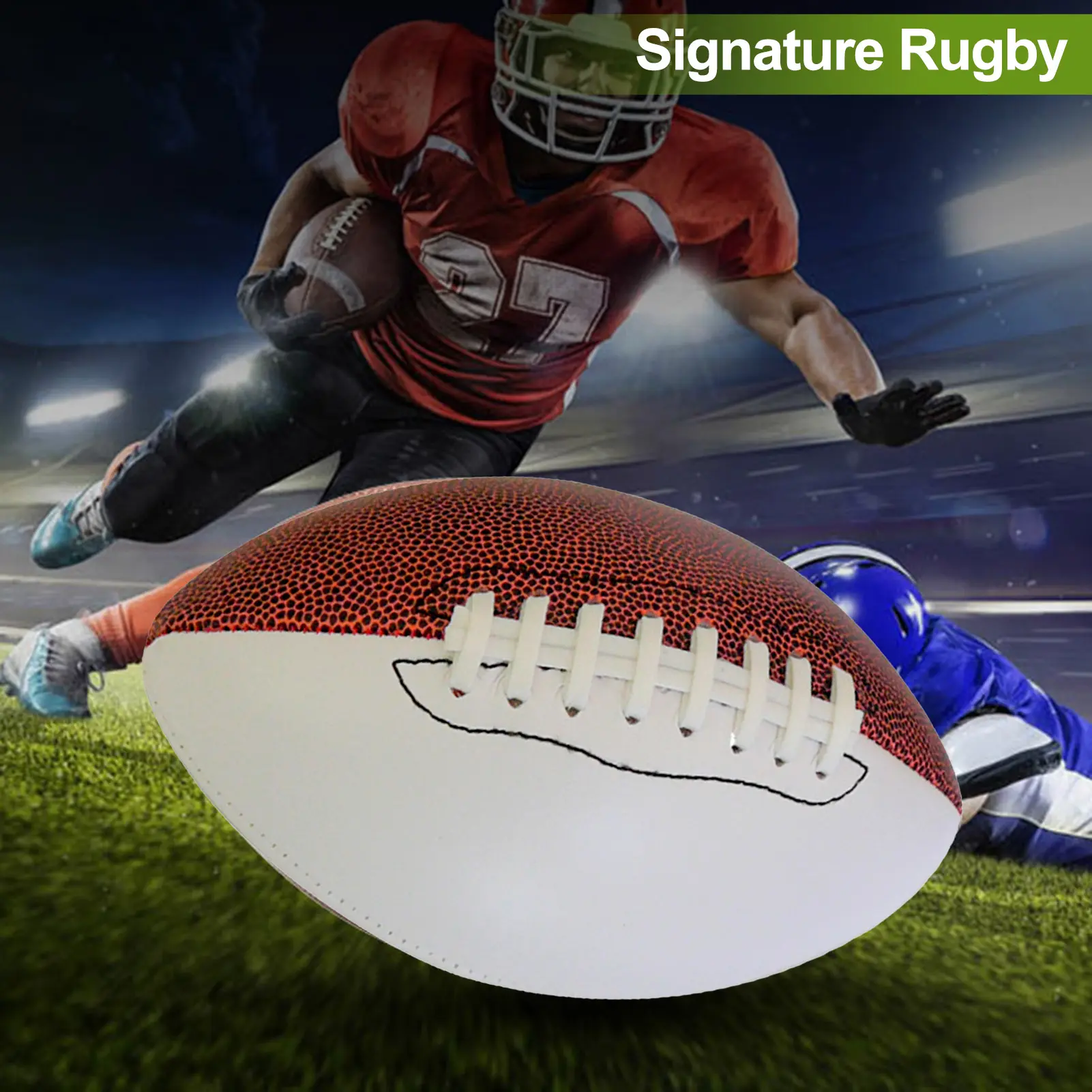 Size 9 Football Signature American Football Customized Football Trophy Memorable Gift for Rugby Game