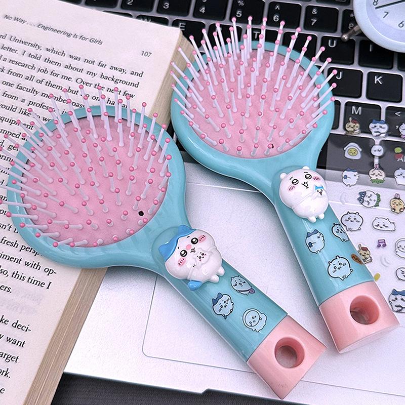Product Introduction of Cartoon Handheld Mirror Comb Cartoon Air Cushion Comb Portable Student Dormitory Girlfriend Style Handheld Hairdressing Comb 24
