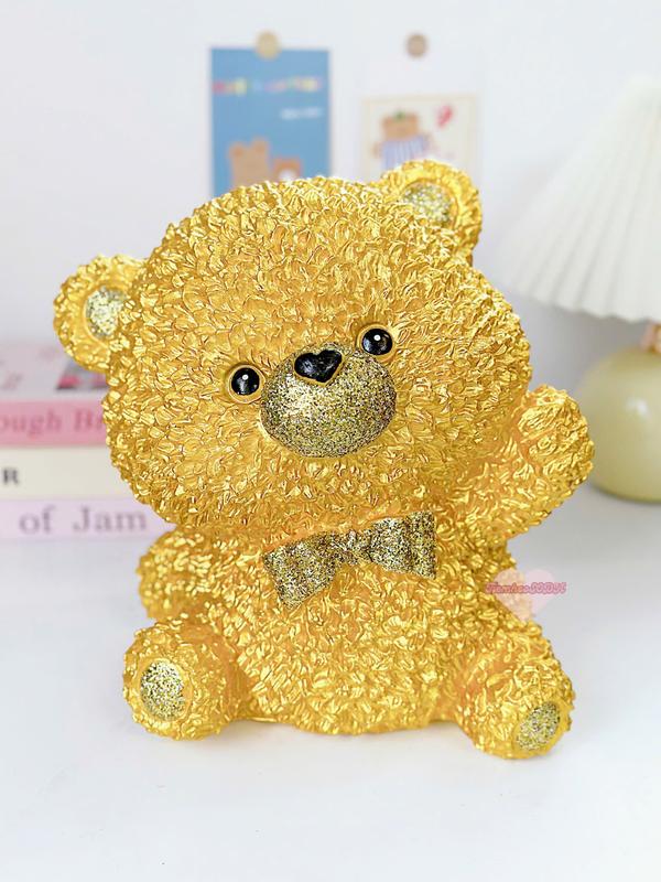  Ống tiết kiệm GẤU XÙ BÔNG đáng yêu size to đại 27x25 | quà tặng trang trí heo đất lợn đất TIỆM HEO SODA 