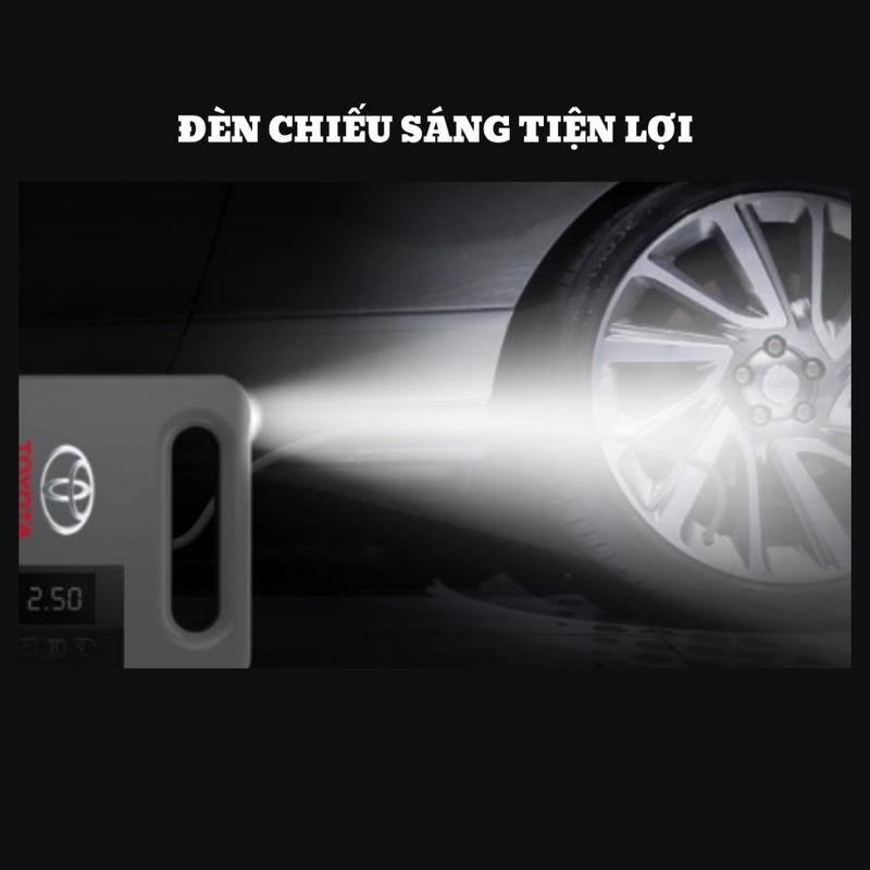 Bơm lốp toyota điện tử tự ngắt dành cho xe 5-7 chỗ , hàng chính hãng bảo hành lỗi 1 đổi 1 12 tháng 3