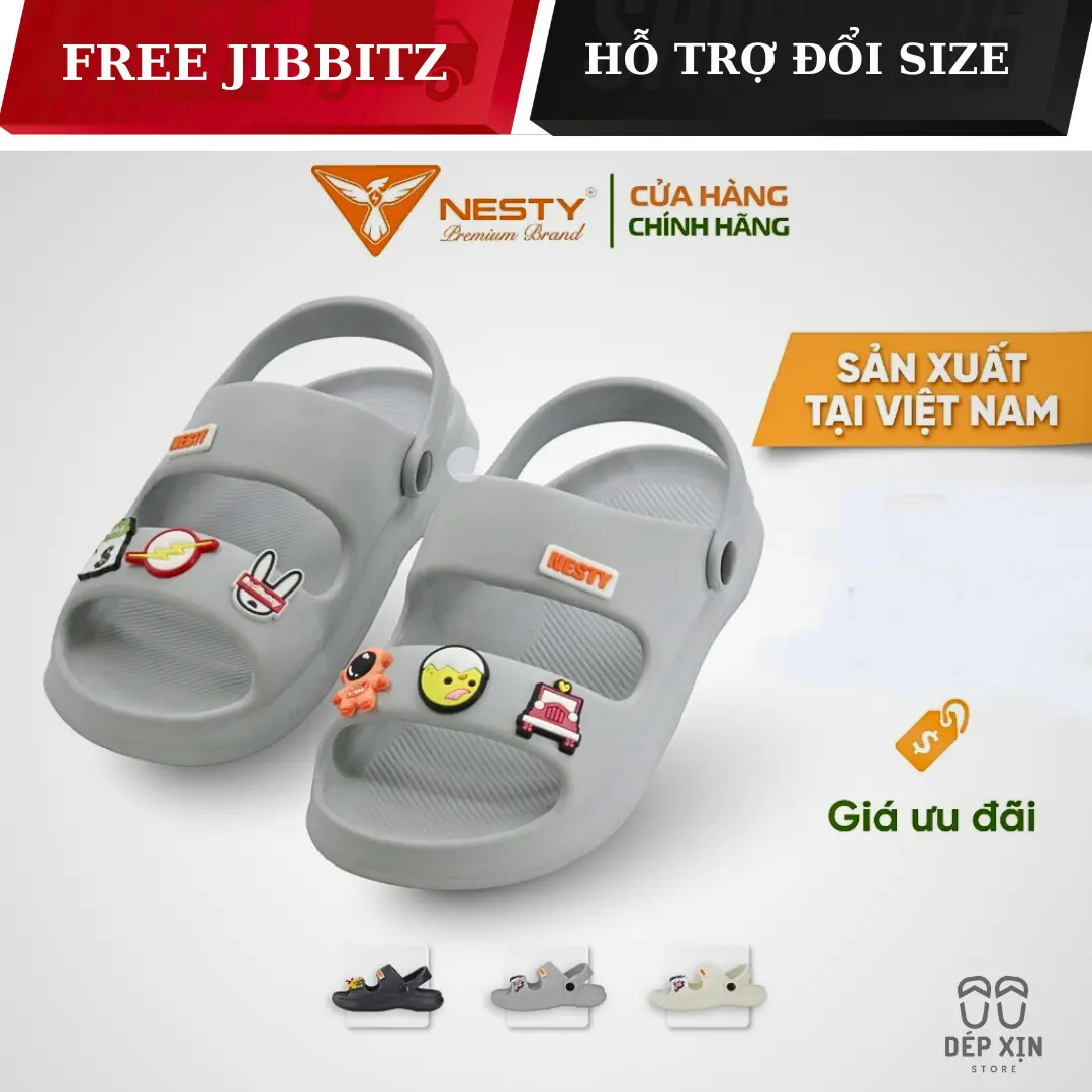 Giày Sandal Nữ Hai Quai NESTY NE07 (Nhựa EVA cao cấp - không mùi, không thấm)