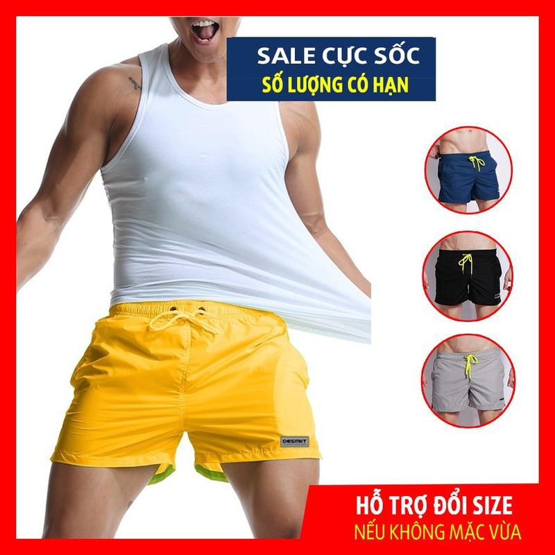 Quần Đùi Bơi Nam, Quần Đi Biển, Làm Quần Ngủ Mặc Ở Nhà Áo Menswear Đen quan ninam