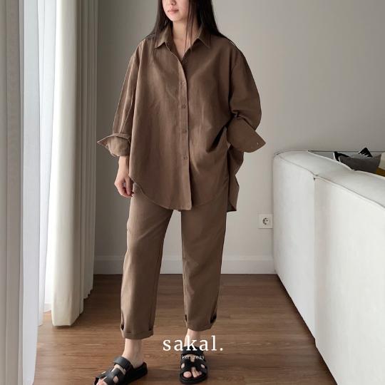 SAKAL Oversized Linen Set | Setelan Wanita 7