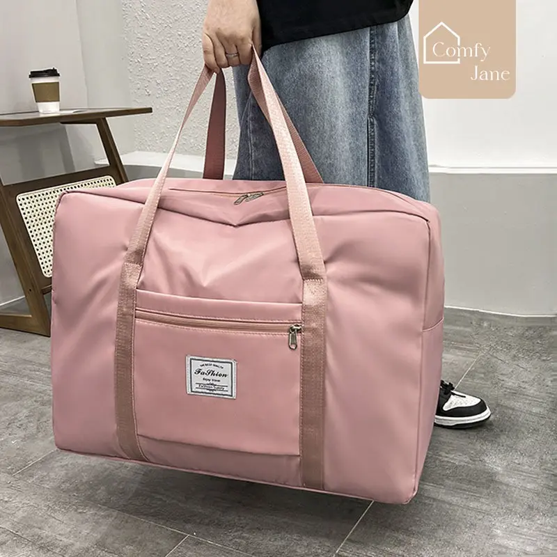 ComfyJane Tas Travel Organizer Bag Kapasitas Besar Tahan Air travel hitam a50