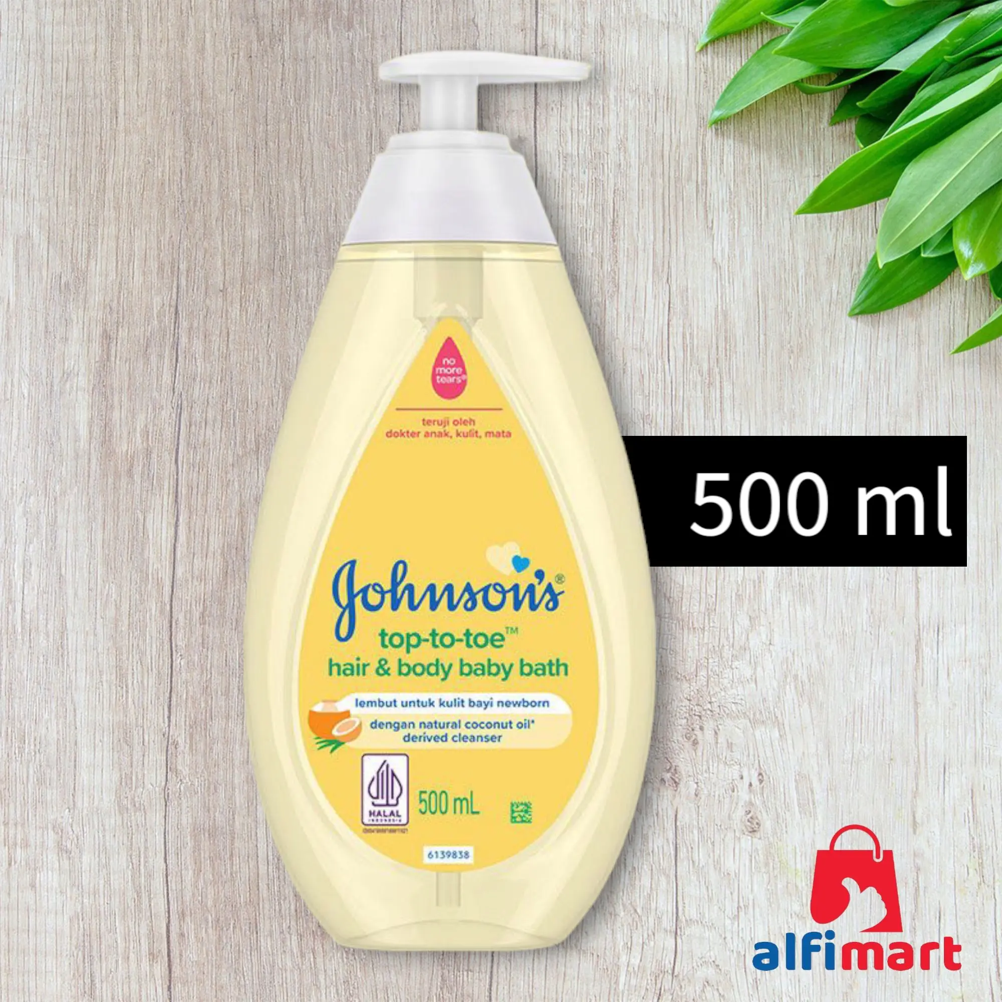 Johnson's Top to Toe Hair & Body baby bath 500ml 500 ml kemasan pump / Johnsons toptotoe 500ml sabun mandi bayi
