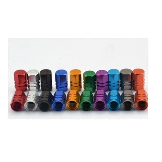 TUTUP PENTIL SEPEDA MOTOR MOBIL SCHRADER AV ALLOY TIRE VALVE CAP - Hitam Outdoor 0