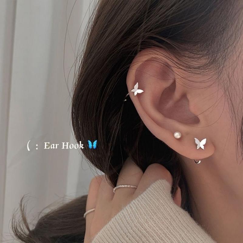 Product Introduction of 925 Silver Stud Earrings Women's New Fashion Ear Hook Ear Ring Graceful and Petite Design Earrings 0