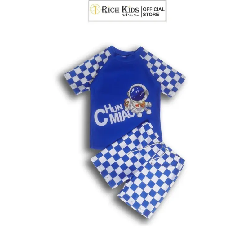 Bộ Đồ Bơi Rời Cho Bé Trai Hãng Richkids In Hình Cá Mập Dễ Thương 2