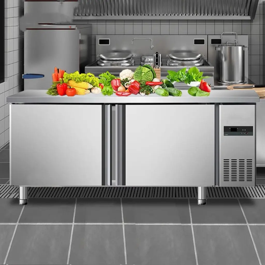 Tủ đông bàn chặt 2 cánh làm lạnh trực tiếp, nhiệt độ đơn