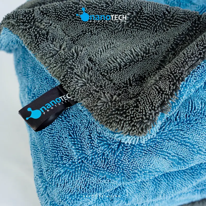 700 GSM | 90cm X 70cm | DUAL SIDE TWISTED DRYING TOWEL - nanoTECH PROTECTION - HANDUK LAP PENGERING MOBIL MOTOR Air Car Kendaraan 2