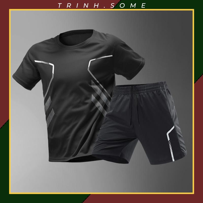 Bộ Đồ Set Quần Áo Thể Thao Nam Nữ Dây Rút 2 Túi Quần Sport Tập Thể Dục Chạy Bộ Tập Gym Top Không Bai Nhão Bền Mát Mẻ Co Dãn 4 chiều Cầu Lông Gym Bóng Đá. Mã: TM.01