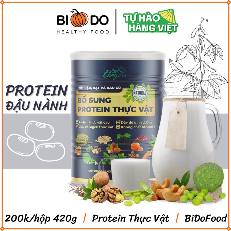 Protein Thực Vật Dinh Dưỡng 420G - BiDoFood - Sữa Hạt Không Đường Có Đậu Nành
