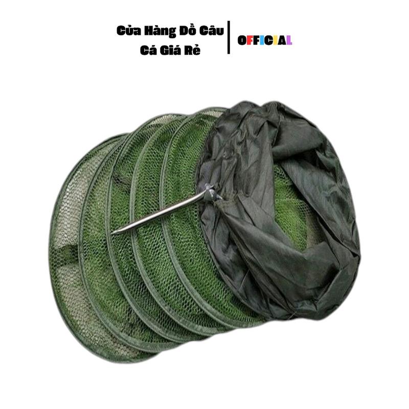 Rọng đựng cá giá rẻ không kèm túi đựng - Màu Xanh - Mắt Lưới Dù - Rọng Giá Rẻ - Có chân Chống cắm đất - Kích thước 25cmx1m2 và nhiều size khác Bắt Cá Đi Câu Fishing Câu Cá Nữ