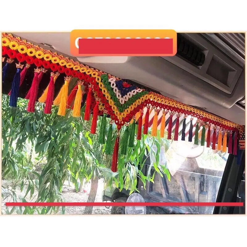 Rèm thổ cẩm trang trí cabin 3
