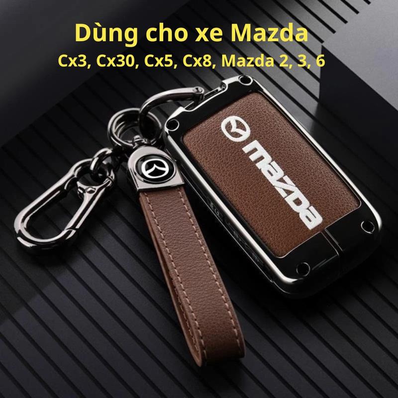 Ốp Chìa Khoá Mazda Cx3 Cx30 Cx5 Cx8 Bọc Chìa Khóa Mazda 2 3 6 Chất Liệu Hợp Kim Da Sang Trọng Bảo Vệ Chìa Khóa Xe Mazda Cx5 Cx8 Cx3 Cx30 Bản Chìa To Nút Bấm Sườn