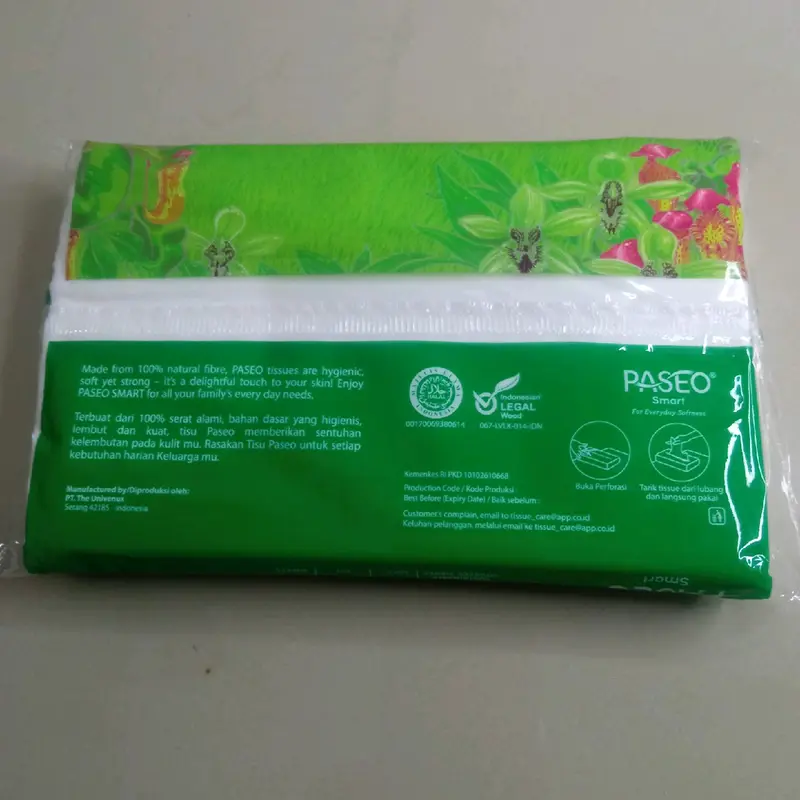 Tissue paseo travel pack 50 sheets 1