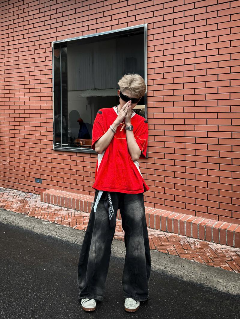 Product Introduction of Áo Phông boxy block core bóng đá retro thể thao phối màu jersey tay lỡ oversize form rộng unisex cặp đôi bóng chày px pandax polime Menswear Nam 22