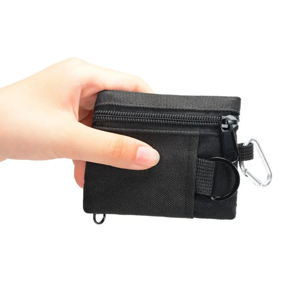 Fashion Zipper EDC Molle Pouch Wallet Keychain Outdoor Waist Fanny Pack Earbuds EDC Gear Bag for Men