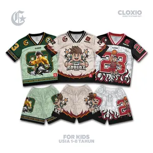 Cloxio Kids - Jersey Setelan Anak Karakter Roblox - Jersey Outdoor Olahraga - Setelan Kaos Roblox