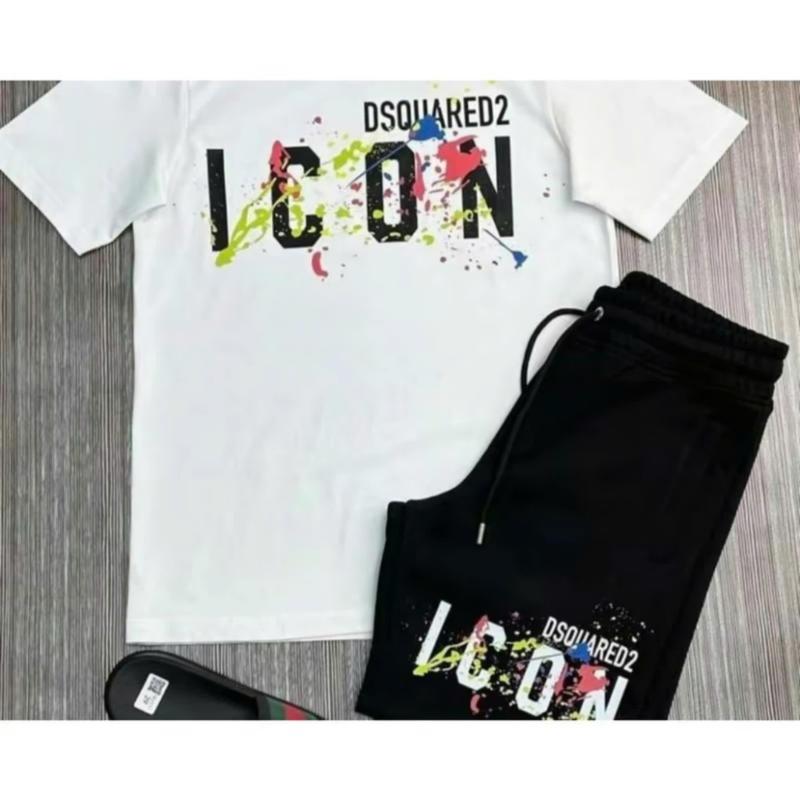 Bộ quần áo thun nam nữ D.S Q vẩy sơn 7 màu _ set quần áo thun nam nữ DSq chất liệu cotton poly cao cấp mềm mịn,thoáng mát co giãn 4 chiều 2 áo màu đen trắng hottrend 2024 6