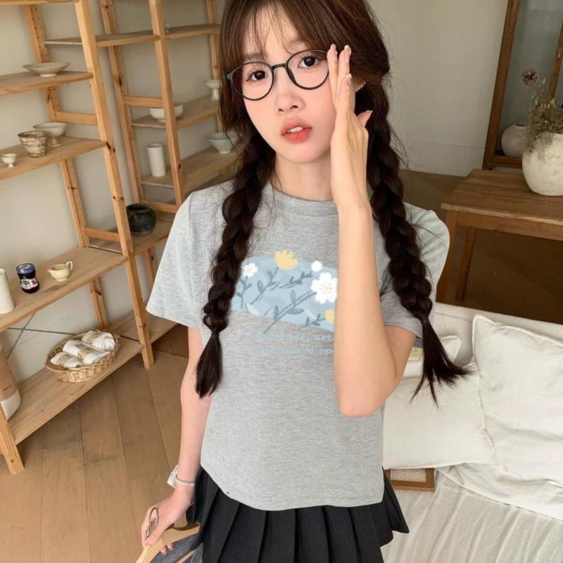Áo Thun Baby Tee DaaLaa Store In Hình Hoa Đơn Giản The Flower A5972 3