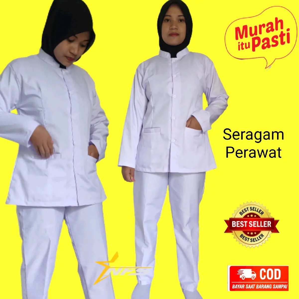 seragam perawat bidan sekolah kesehatan setelan Celana Kerja Wanita