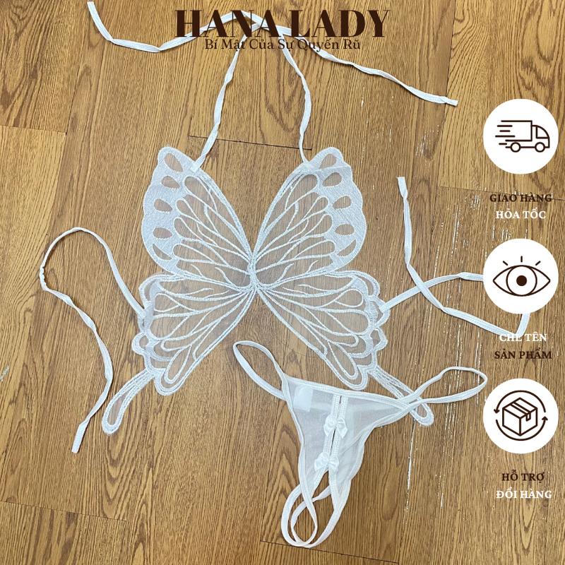 Bộ Lót Hình Bướm - Set Nội Y Xuyên Thấu Quyến Rũ BL059 3