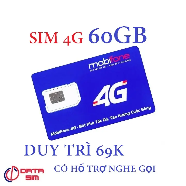 Sim 4G mobi local 60GB sử dụng toàn quốc 0đ