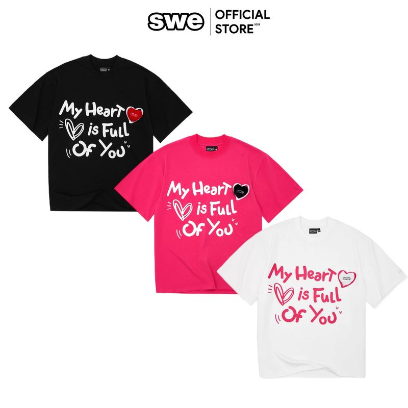 Áo Thun Unisex Họa Tiết Dễ Thương Local Brand SWE FOY TEE - Đen/Trắng/Hồng