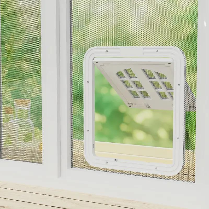 Automatic Closing Magnetic Pet Door, High-quality ABS Cat and Small Dog Gate, Collision-proof Dual-sided Screen Door with Lock 4